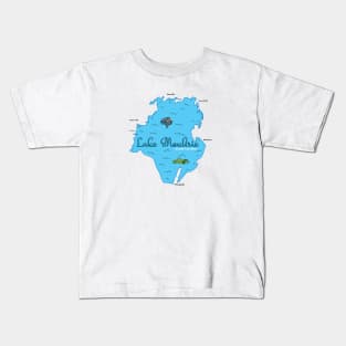 Lake Moultrie, SC Map Kids T-Shirt